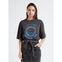 Suncoo - Tee-shirt col rond imprimé en coton - Taille 0 - Argent