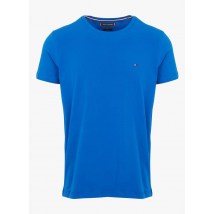 Tommy Hilfiger - Slim-fit t-shirt van biokatoen met ronde hals - XL Maat - Blauw