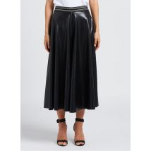 Mes Demoiselles - Falda larga efecto piel - Talla 38 - Negro