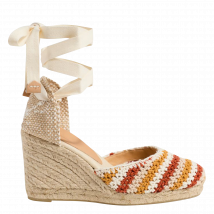 Castaner - Espadrilles compensées en crochet - Taille 39 - Multicolore