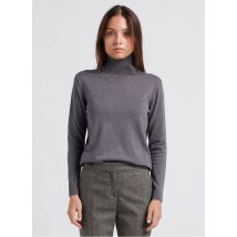 Max Mara Week End - Trui van gemengde zijde met opstaande kraag - S Maat - Zwart