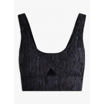 Varley - Behatop met print en ronde hals - L Maat - Zwart