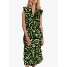 Phase Eight - Halflange jurk met print - trenchcoatmodel - 8 Maat - Groen