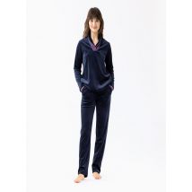 Le Chat - Pyjama en velours - Taille 38 - Bleu