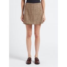 Suncoo - Kurzer karierter skort aus recyceltem wollmix - Größe 2 - Braun