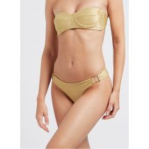 Beliza - Bikinibroekje met glansdraad - M Maat - Goudkleurige