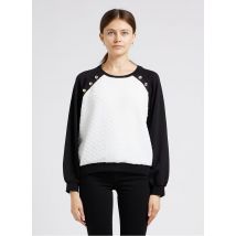 Liu Jo - Rechte sweater met ronde hals katoenblend - S Maat - Multikleurig