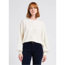 Des Petits Hauts - Ruimvallend - wollen vest met ronde hals - 1 Maat - Wit