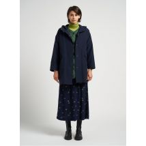 Nice Things - Parka impermeable desmontable con capucha - Talla 42 - Azul