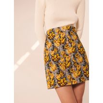 Tara Jarmon - Jupe courte imprimée en coton stretch - 40 Maat - Grijs