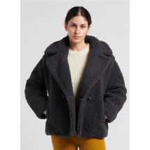 Ugg - Korte jas van sherpa met reverskraag - M Maat - Zwart