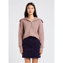 Varley - Sudadera de cuello con vuelta y cremallera - Talla XS - Marrón