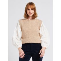 Des Petits Hauts - Langärmliger pullover aus alpaka-mix - Größe 3 - Beige