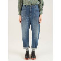 Acote - Jeans met hoge taille en verwassen look - 2 Maat - Blauw