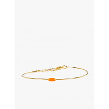 Guila Paris - Jonc en métal doré - Taille Unique - Orange
