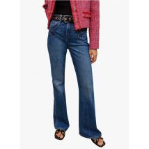 Maje - Rechte jeans met verwassen look katoenblend - 42 Maat - Blauw