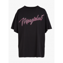 Mm6 Maison Margiela - Tee-shirt col rond sérigraphié en coton - Taille S - Noir