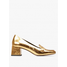 Mellow Yellow - Mokassins aus metallic-leder mit absatz - Größe 40 - Golden