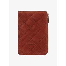 Vanessa Bruno - Portefeuille en suède matelassé - Taille Unique - Orange