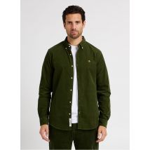 Scotch And Soda - Katoenen blouse met klassieke kraag - M Maat - Kakigroen
