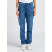 Lab Dip - Rechte - katoenen jeans met hoge taille - 32 Maat - Jeans stone