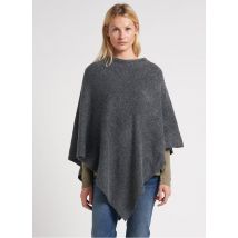 One Step - Strick-mix-poncho mit rundhalskragen - Einheitsgröße - Grau
