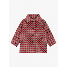 Konges Slojd - Abrigo de cuadros con cuello clásico - Talla 3ans - Rojo