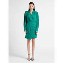 Suncoo - Vestido midi recto con cuello de pico - Talla 1 - Verde
