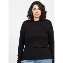 Persona By Marina Rinaldi - Top de punto elástico con cuello vuelto - Talla L - Negro