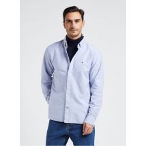 Tommy Hilfiger - Katoenen blouse met klassieke kraag - XL Maat - Blauw