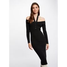 Morgan - Halflange - strakke jurk van tricot - XS Maat - Grijs
