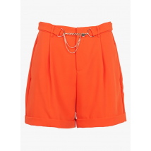 Liu Jo - Wijd short met hoge taille - 38 Maat - Oranje