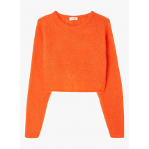 American Vintage - Pull droit col bateau en laine mélangée - Taille XS/S - Rouge