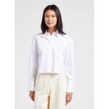Collectors Club - Katoenen blouse met klassieke kraag - 36 Maat - Wit