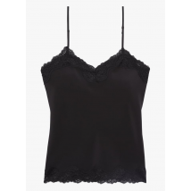 The Kooples - Caraco dentelle en soie - Taille 0 - Noir