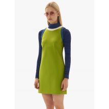 Tara Jarmon - Korte - rechte jurk met ronde hals - 34 Maat - Groen