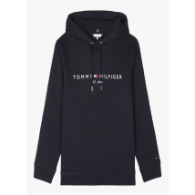 Tommy Hilfiger - Sweater met capuchon en borduursel katoenblend - XS Maat - Blauw