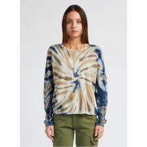 Sud Express - Trui van kasjmier met ronde hals en tie-dyeprint - 1 Maat - Groen