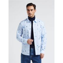 Paul Smith - Camisa de algodón orgánico con cuello clásico - Talla S - Azul