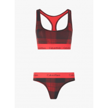 Calvin Klein Underwear - Conjunto de top y tanga - Talla L - Rojo