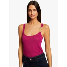 Morgan - Singlet van ribtricot met sieraaddetail - XL Maat - Roze