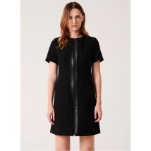 Zapa - Vestido recto con cuello redondo - Talla 34 - Negro