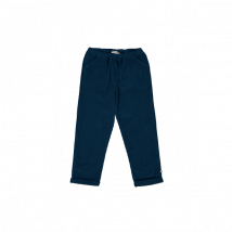 Petite Lucette - Pantalon slim en coton - 12M Maat - Blauw