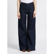 One Step - Wijde jeans van stretchkatoen met hoge taille - 38 Maat - Blauw