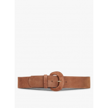 Sud Express - Breiter gürtel aus veloursleder - Größe 80 - Beige