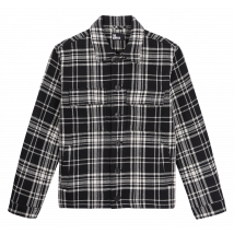 The Kooples - Geruit overshirt wolblend - S Maat - Wit