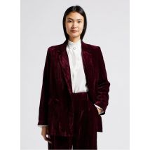 Suncoo - Veste col tailleur en velours - Taille 3 - Prune