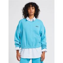 American Vintage - Korte sweater met ronde hals katoenblend - L Maat - Blauw