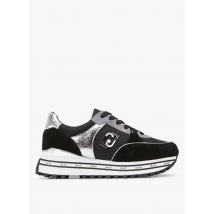 Liu Jo - Platformsneakers van gemengd leer - 36 Maat - Zwart