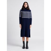 Armor Lux - Robe pull col montant en laine mélangée - M Maat - Multikleurig